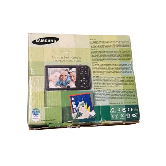 Samsung PL120 Digital Camera TESTED 14.2MP 5x Zoom 2.7" LCD Black With Accessori - Picture 2 of 14